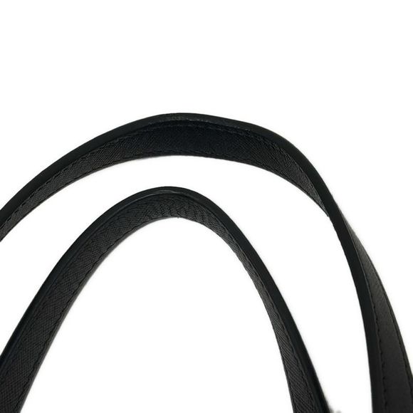 Prada Tote Bag - Black X Navy X Multi Plaid Leather - Picture 6 of 8